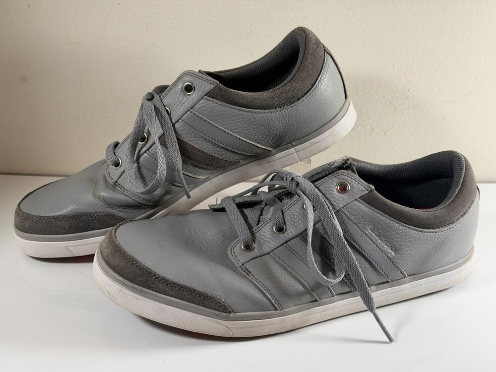 Adidas adicross Gripmore Golf Shoes, Q47005, Gray/White, Leather, Mens 11